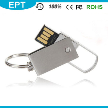 Silver Swivel Metal USB Flash Pen Drive for Computer (EM018)